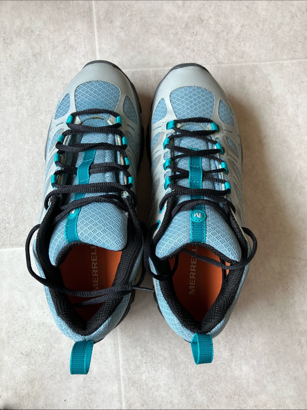 Merrell Teal and Black Moab Edge Shoes